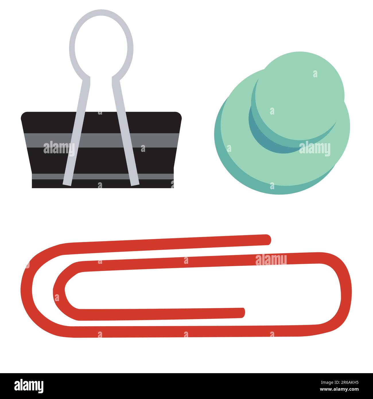 A selection of office stationery Stock Vector Image & Art Alamy