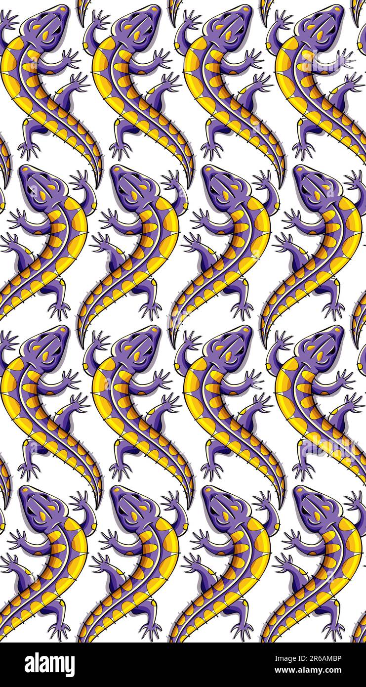 Lizards seamless background. Vector pattern Stock Vector Image & Art ...