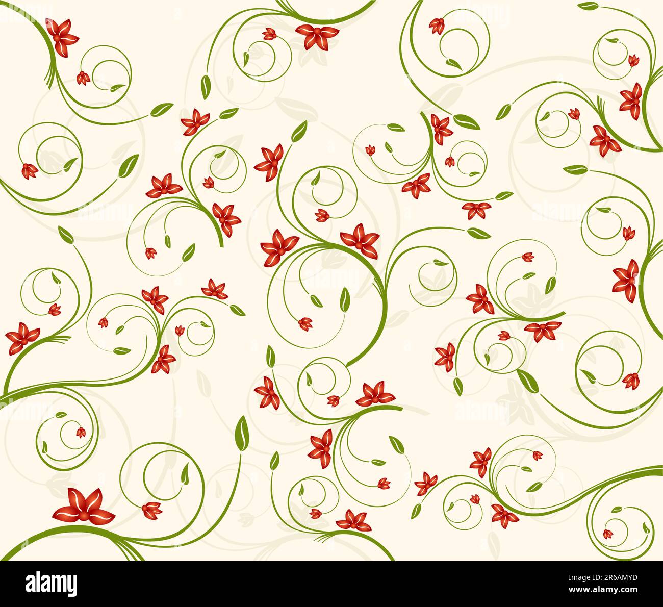 Design elements - floral art Vector Illustration Stock Vector Image ...
