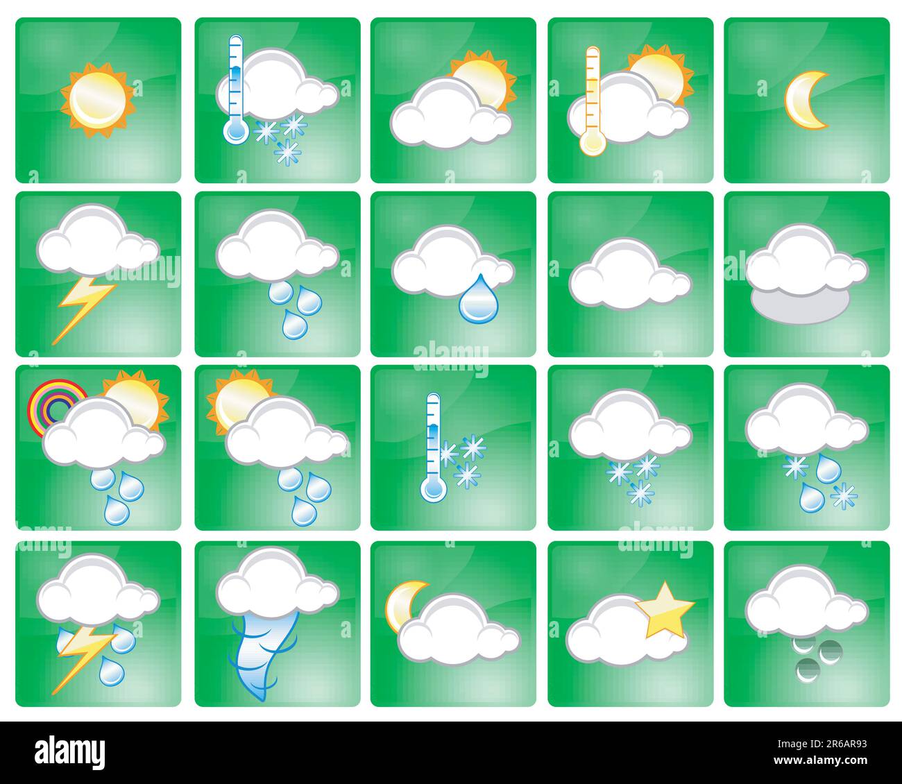 Set of different weather icons Stock Vector Image & Art - Alamy