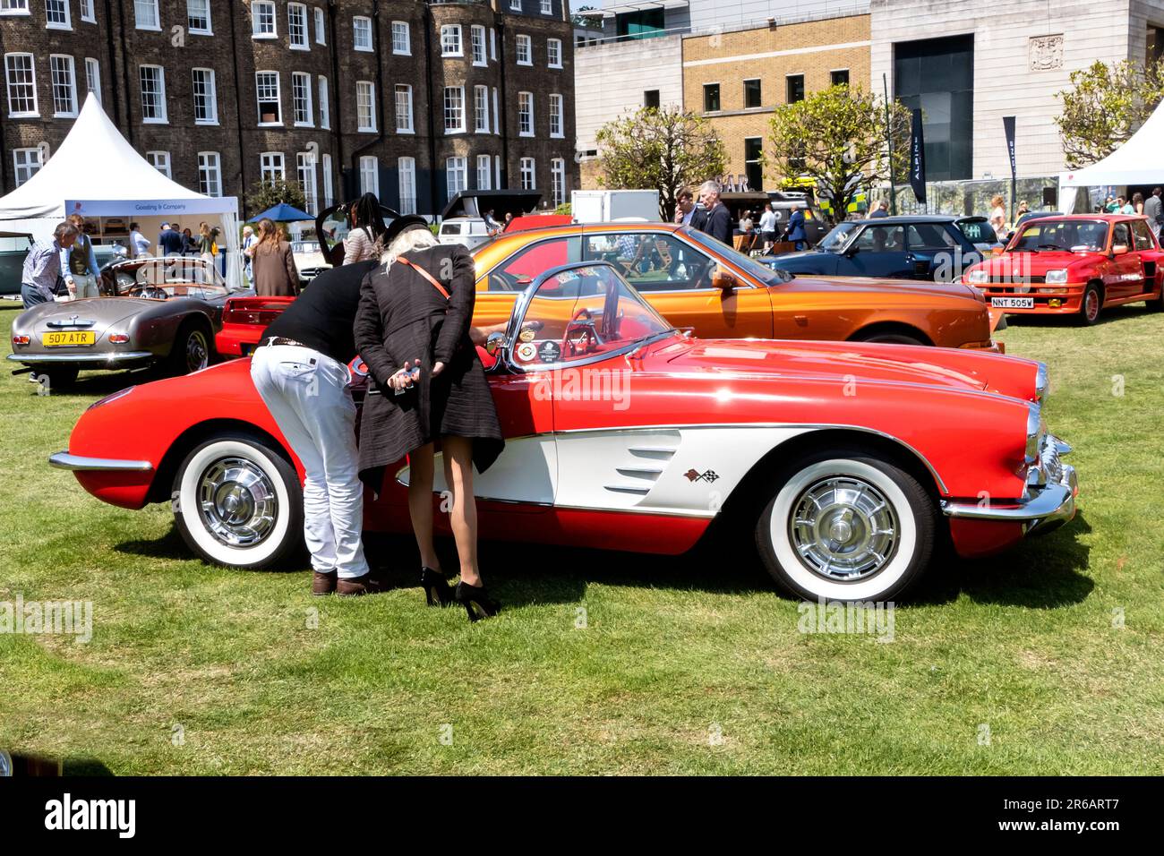 1959 Chevroler Corvette C1 at the London Concours at Honourable Artillery Company City of London UK 2023 Stock Photo