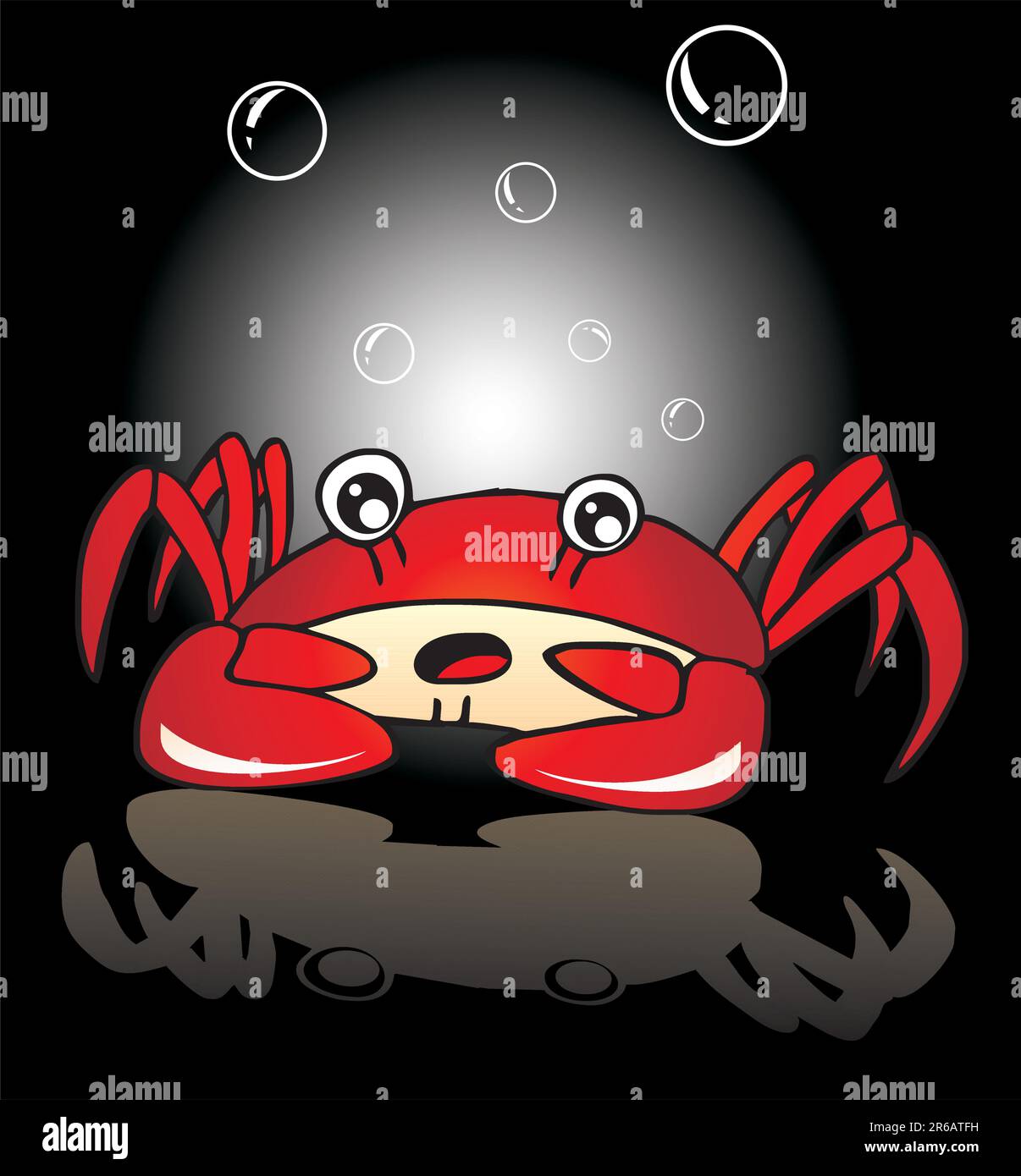 Lovely funny Red Sea Crab Stock Vector Image & Art - Alamy