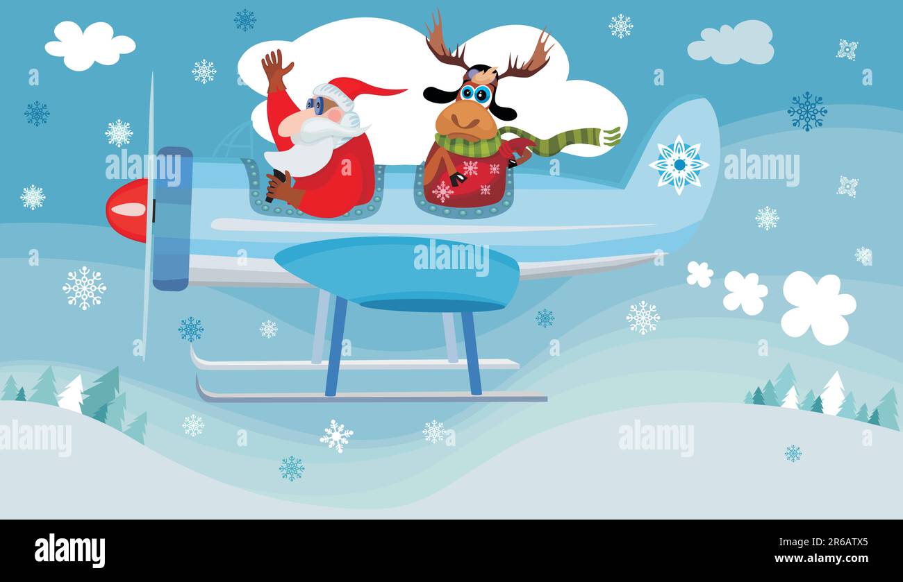 vector illustration of a christmas card Stock Vector Image & Art - Alamy