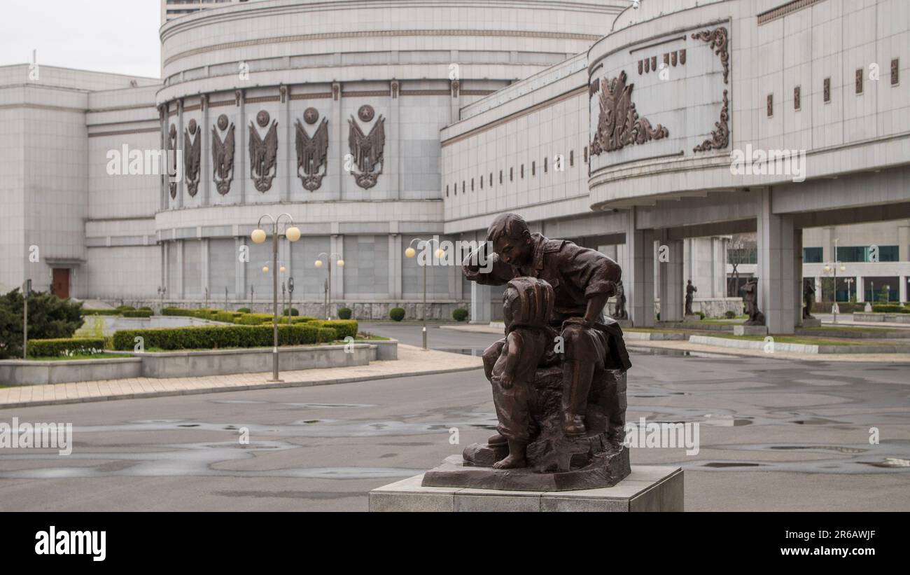 Pyongyang, North Korea (DPRK - Democratic People's Republic of Korea). April 2018. Victorious War Museum. Stock Photo