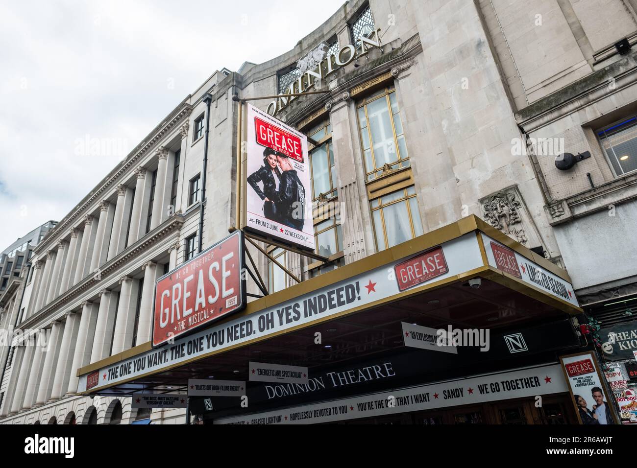 LONDON- MAY 25, 2023: Grease The Musical at the Dominion theatre in London's West End Stock Photo
