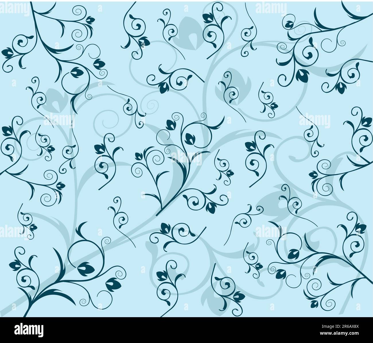 Design elements - floral art Vector Illustration Stock Vector Image ...
