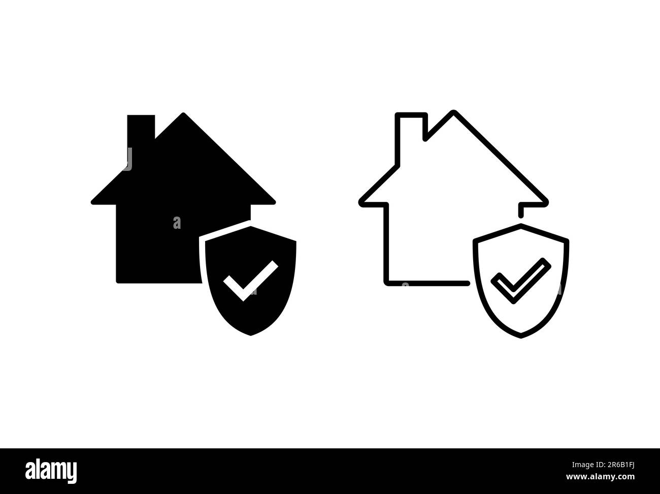 house insurance icon set. house protection icon Stock Vector Image ...