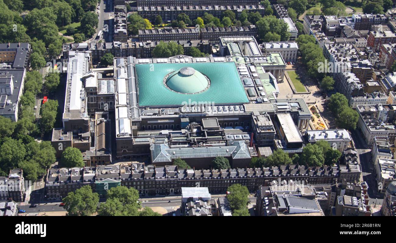 aerial view of the British Museum in London, UK Stock Photo
