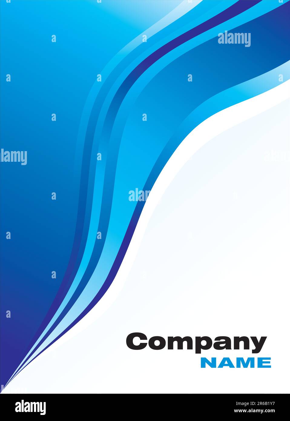 Blue Waves business card background Stock Vector Image & Art - Alamy