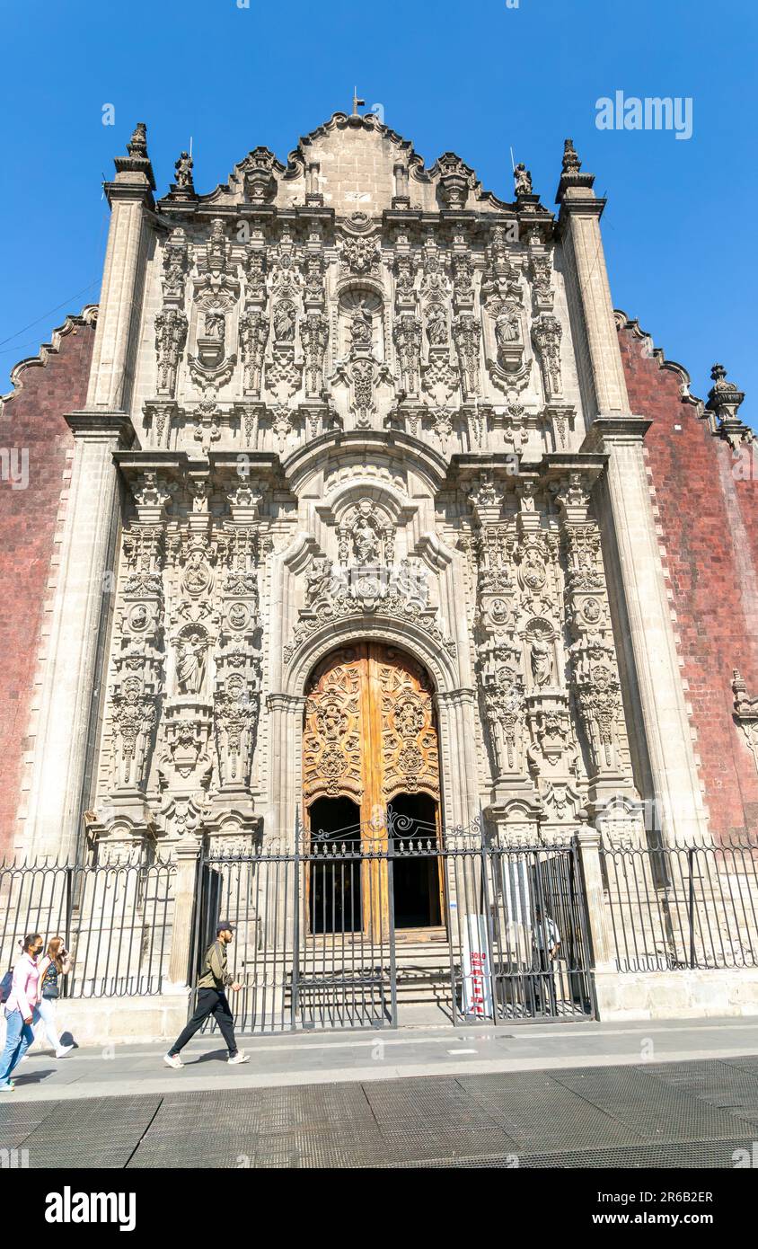 Sagrario Metropolitana parish church attached to  the cathedral church, Catedral  Centro Historic, Mexico City, Mexico Stock Photo