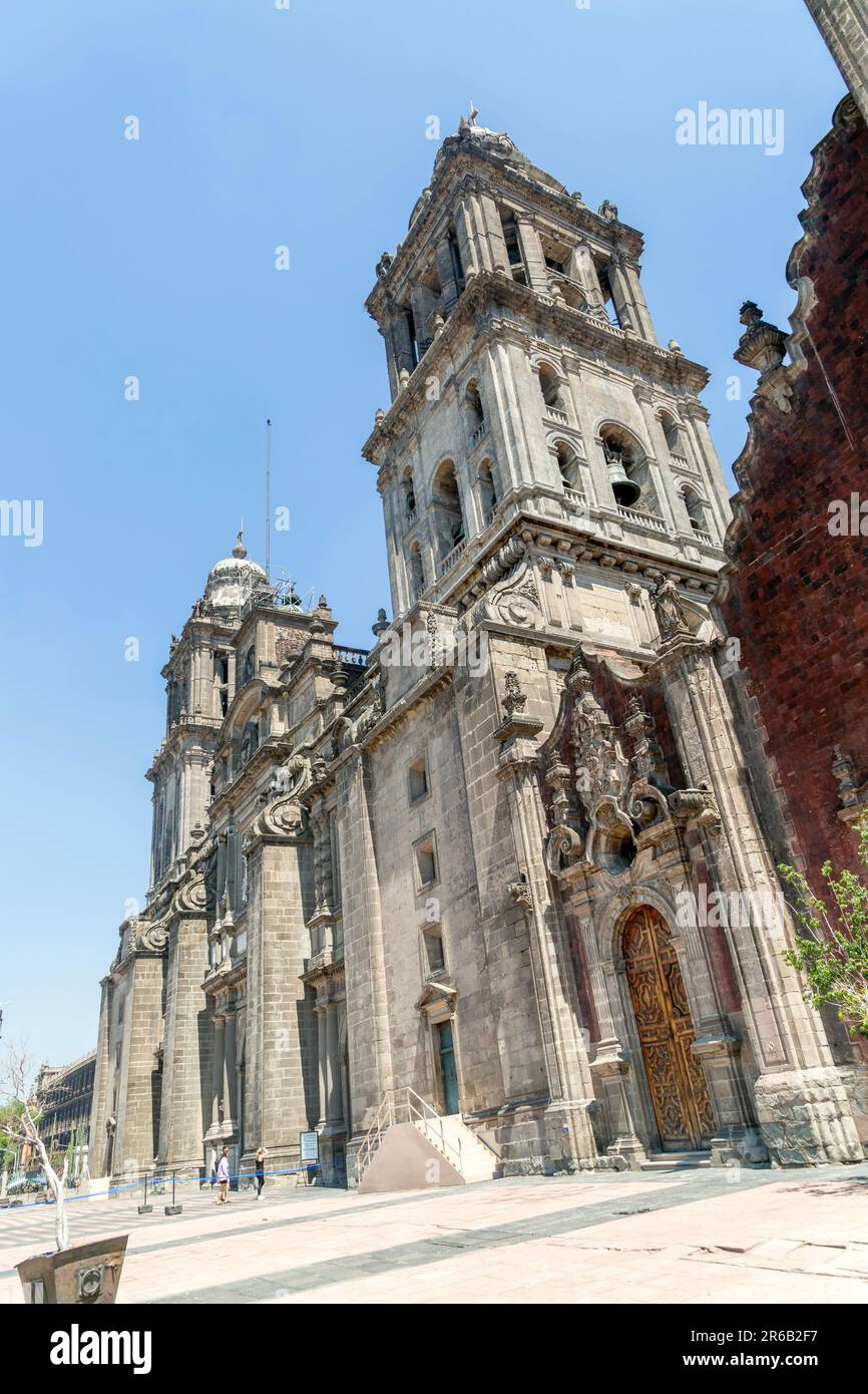 Metropolitan cathedral church, Catedral Metropolitana, Centro Historic, Mexico City, Mexico Stock Photo