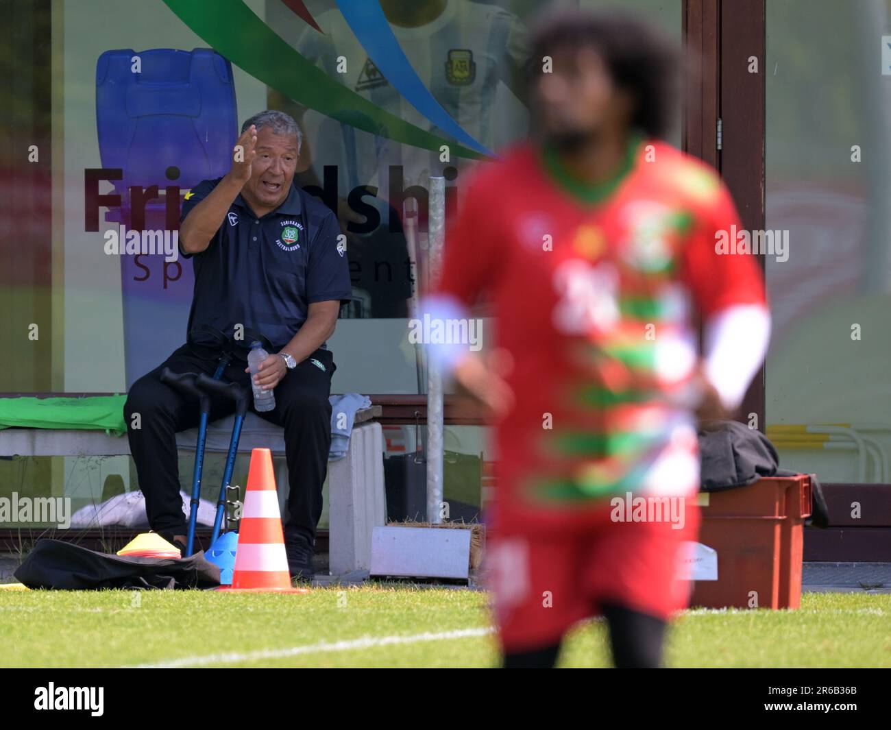 AMSTERDAM 08/06/2023, Suriname assistant trainer coach Henk ten Cate