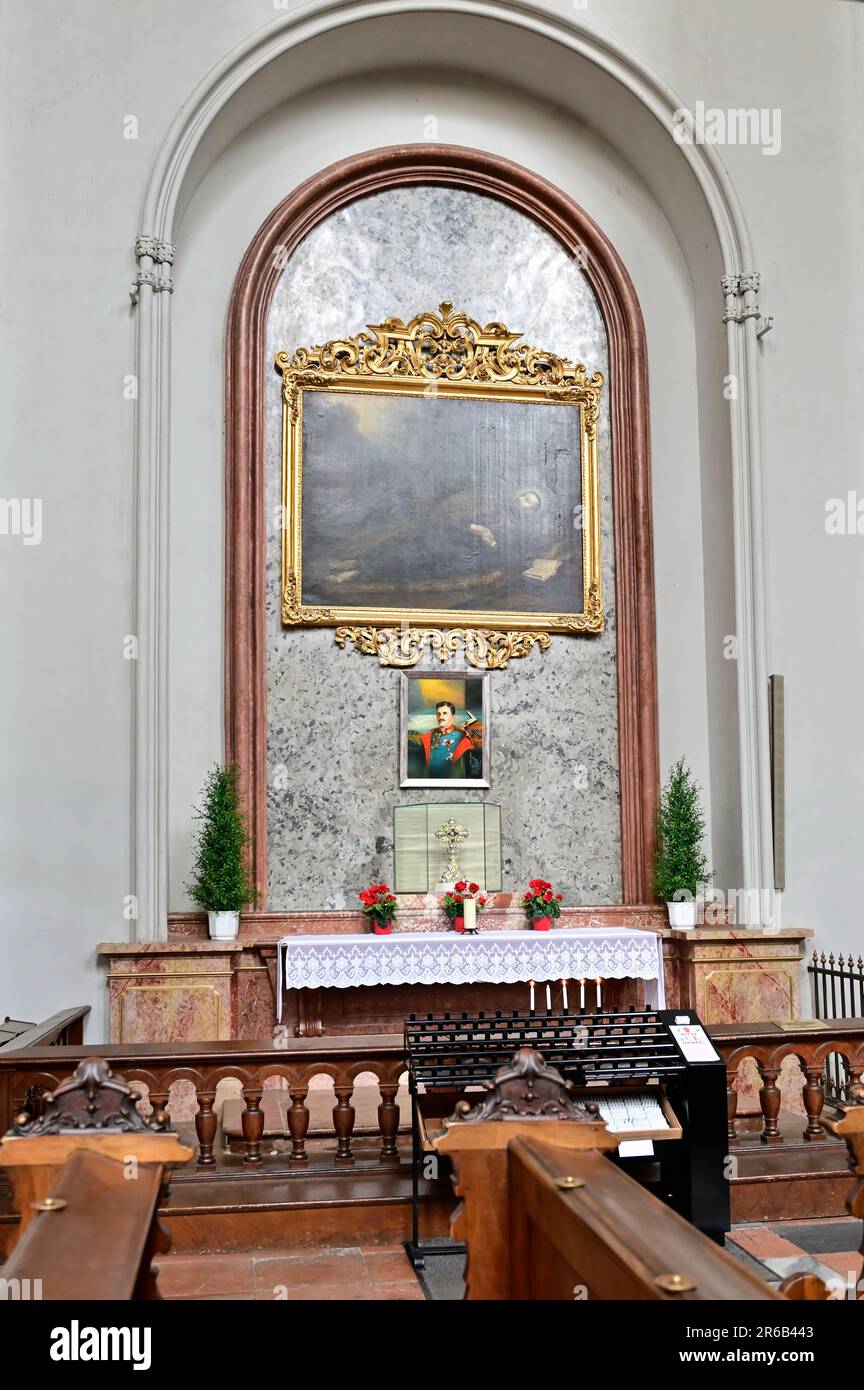 Vienna, Austria. Augustinian Church in Vienna. Altar with a picture of