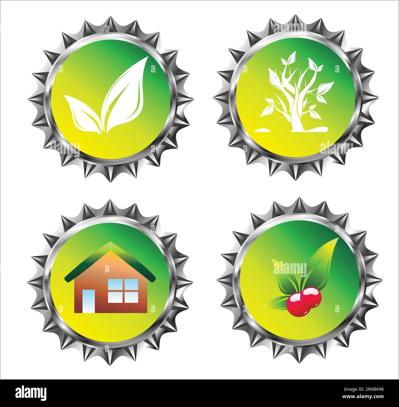 Bottle caps Stock Vector Images Alamy