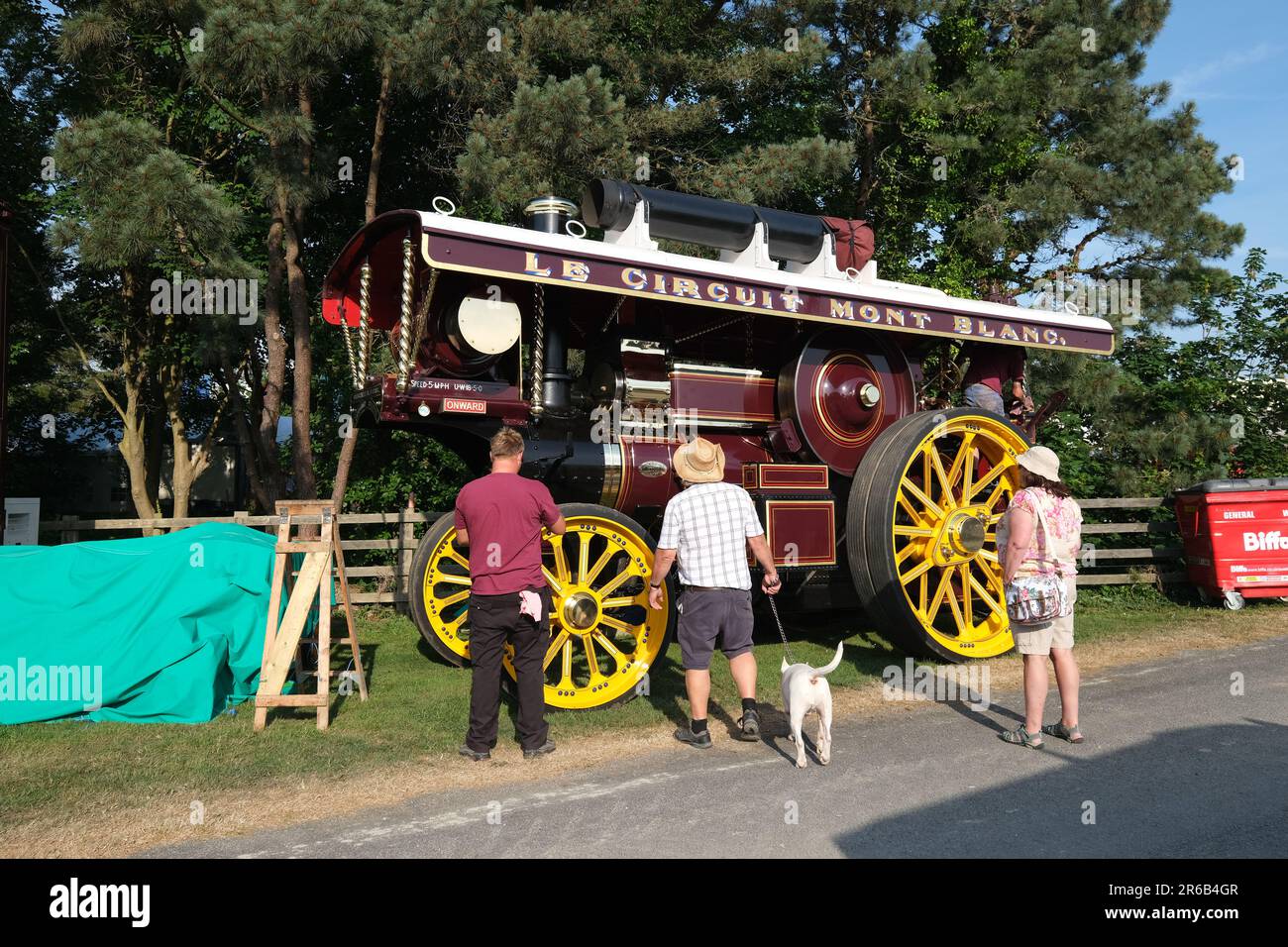 Wadebridge, Cornwall, UK. 8th June 2023. Royal Cornwall Show. One of the steam engines on display at the royal Cornwall show. Credit Simon Maycock / Alamy Live News. Stock Photo