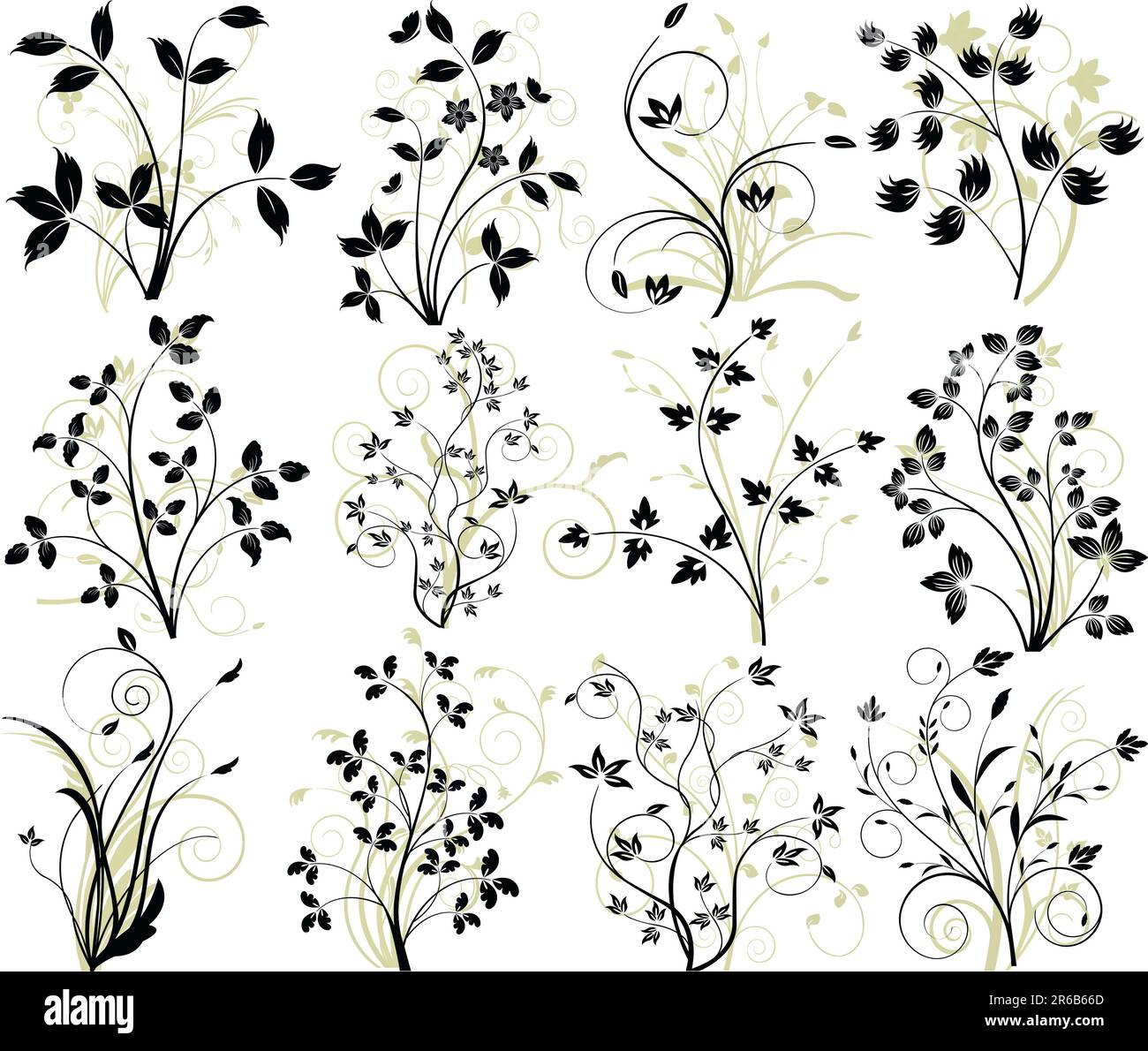 Abstract floral background vector Stock Vector