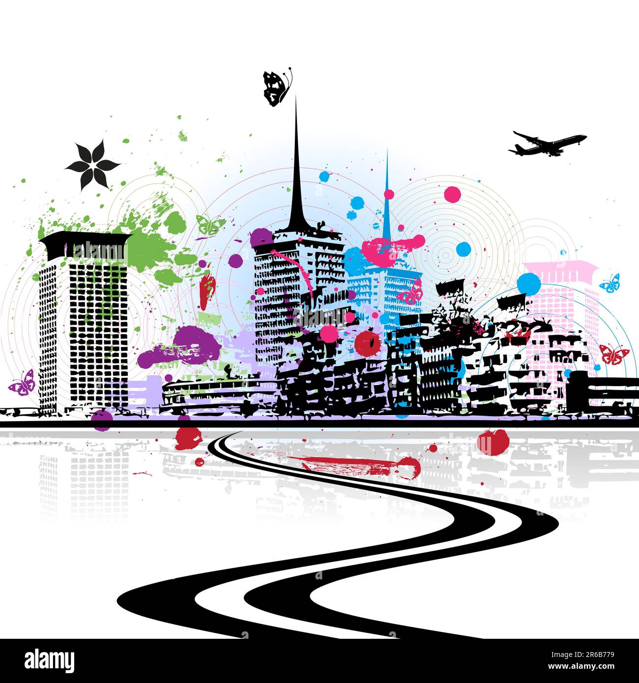 Cityscape background, urban art Stock Vector Image & Art - Alamy