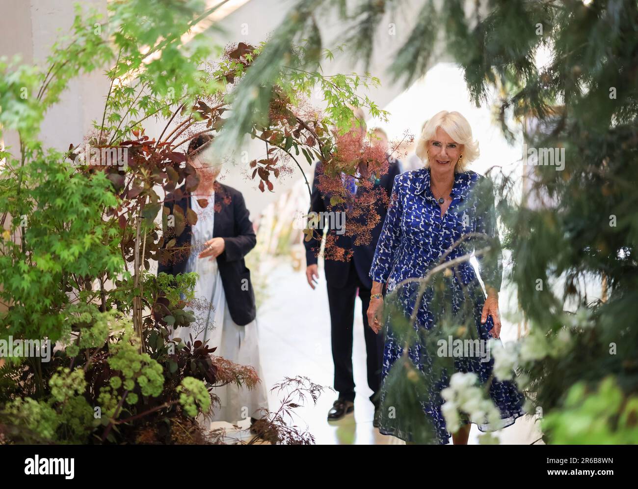 Queen Camilla during a visit to the Garden Museum in Lambeth, London ...