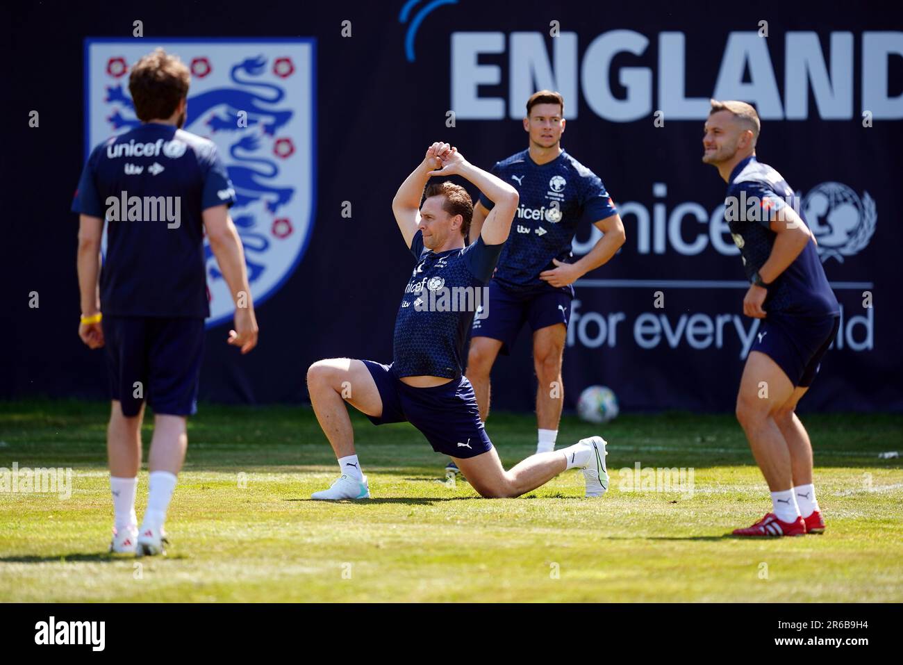 England's Tom Hiddleston during a training session at Champneys Tring