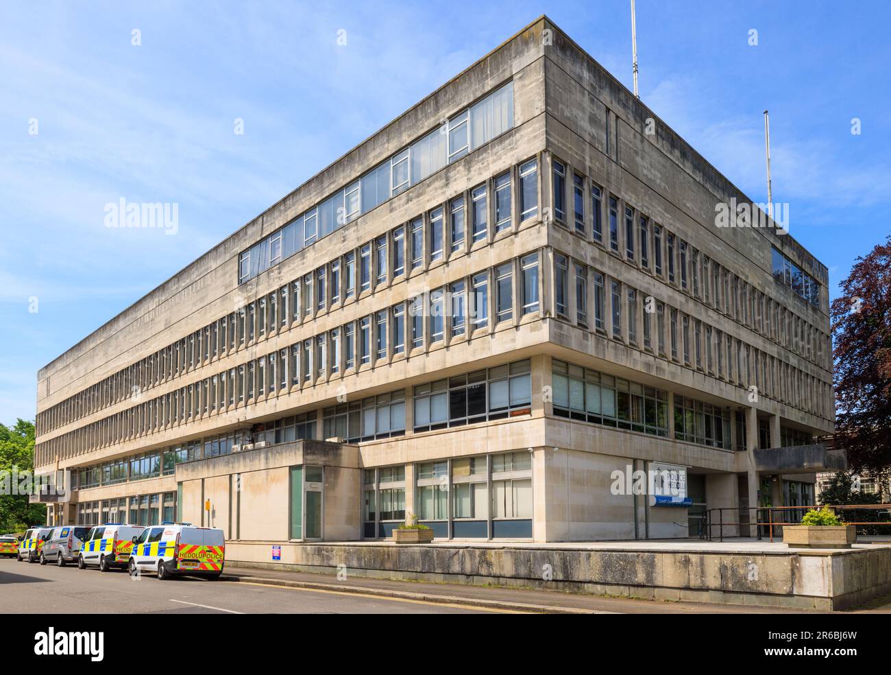 Cardiff Central Police Station, Cathays Park, Cardiff 2023 Stock Photo