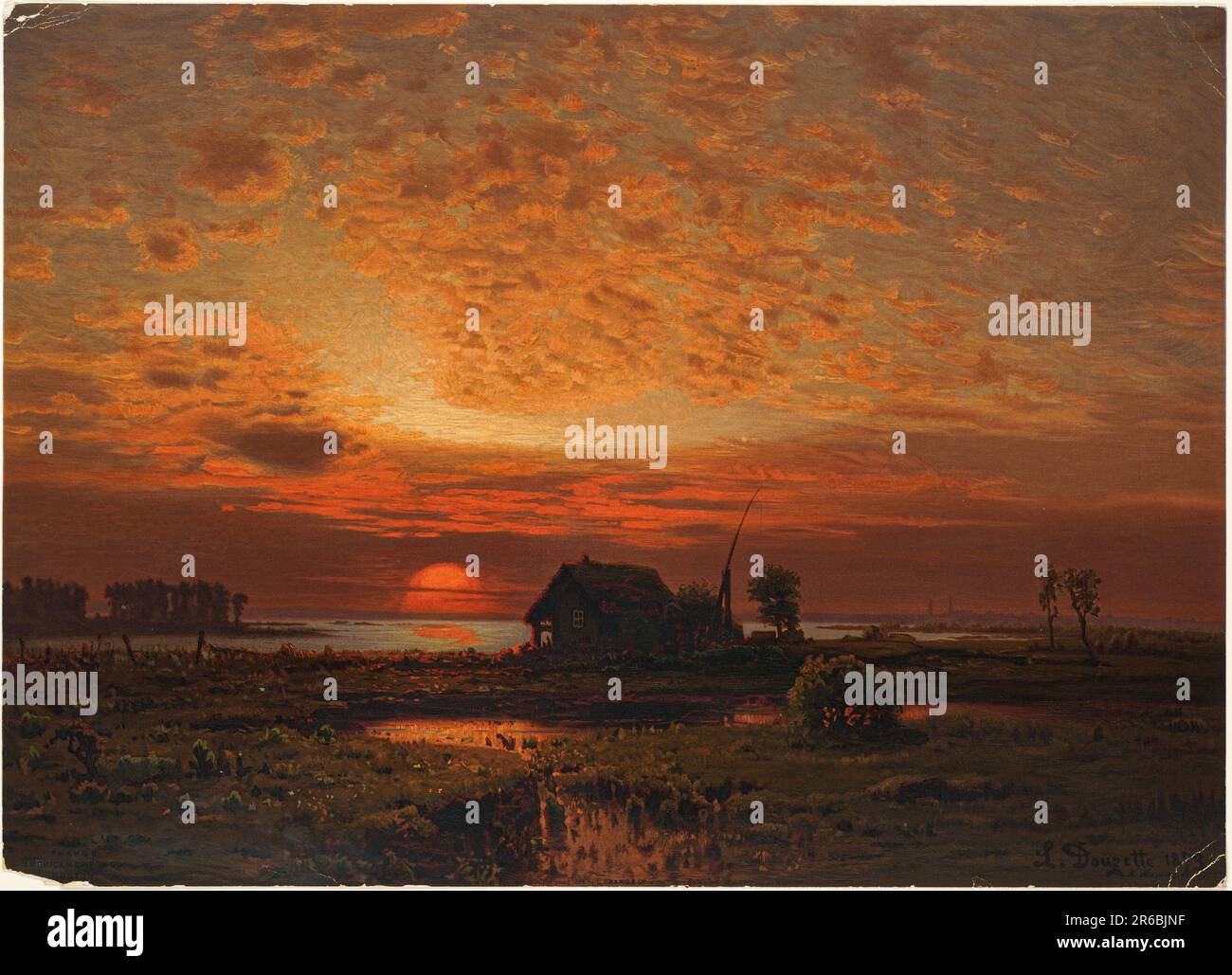 Classic landscape paintings hires stock photography