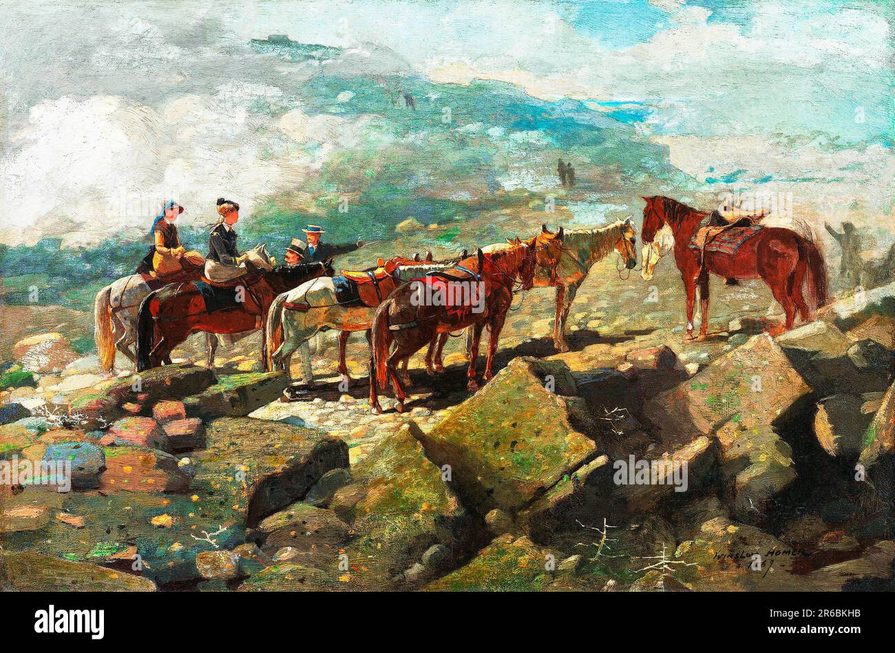 Mount Washington by Winslow Homer. Original from The Smithsonian Institution. Stock Photo