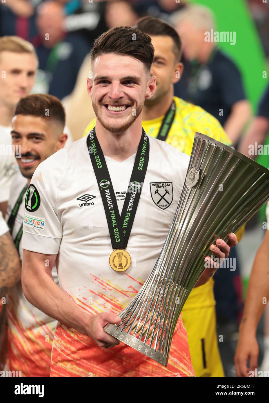 Prague, Czech Republic. 7th June, 2023. Declan Rice of West Ham United ...