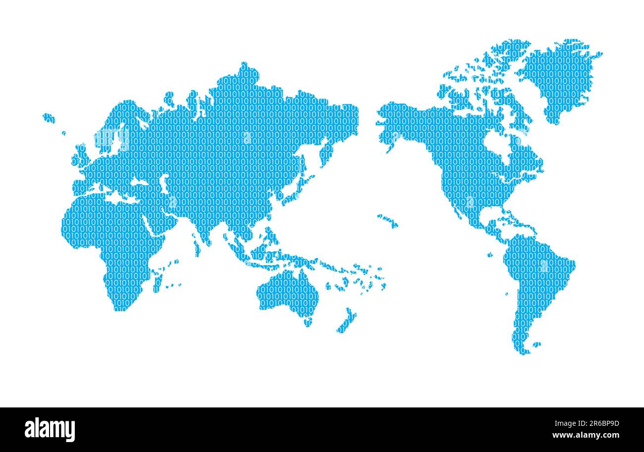 A Map Of The World Stock Vector