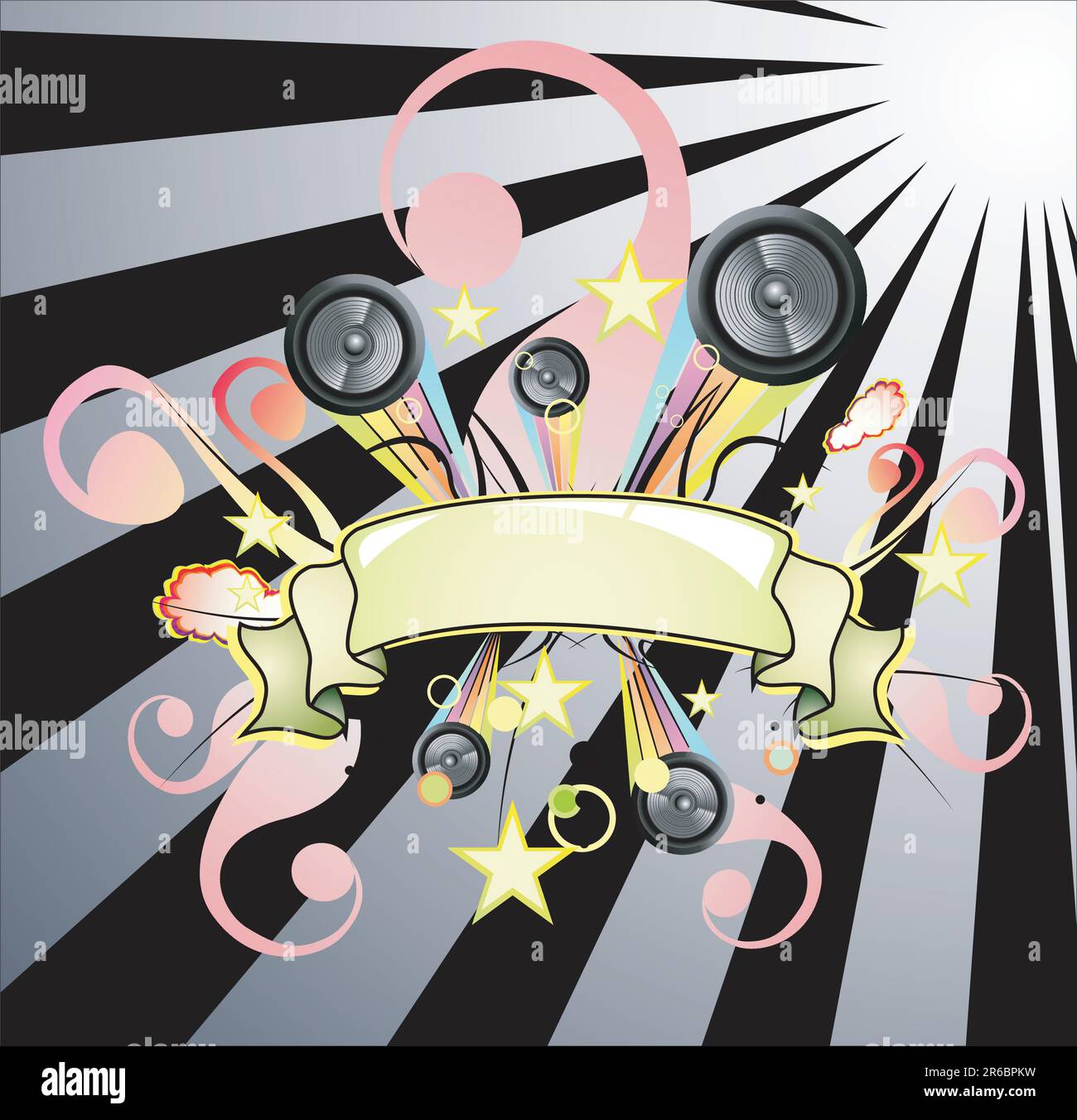 Ribbon dance club Stock Vector Images - Alamy