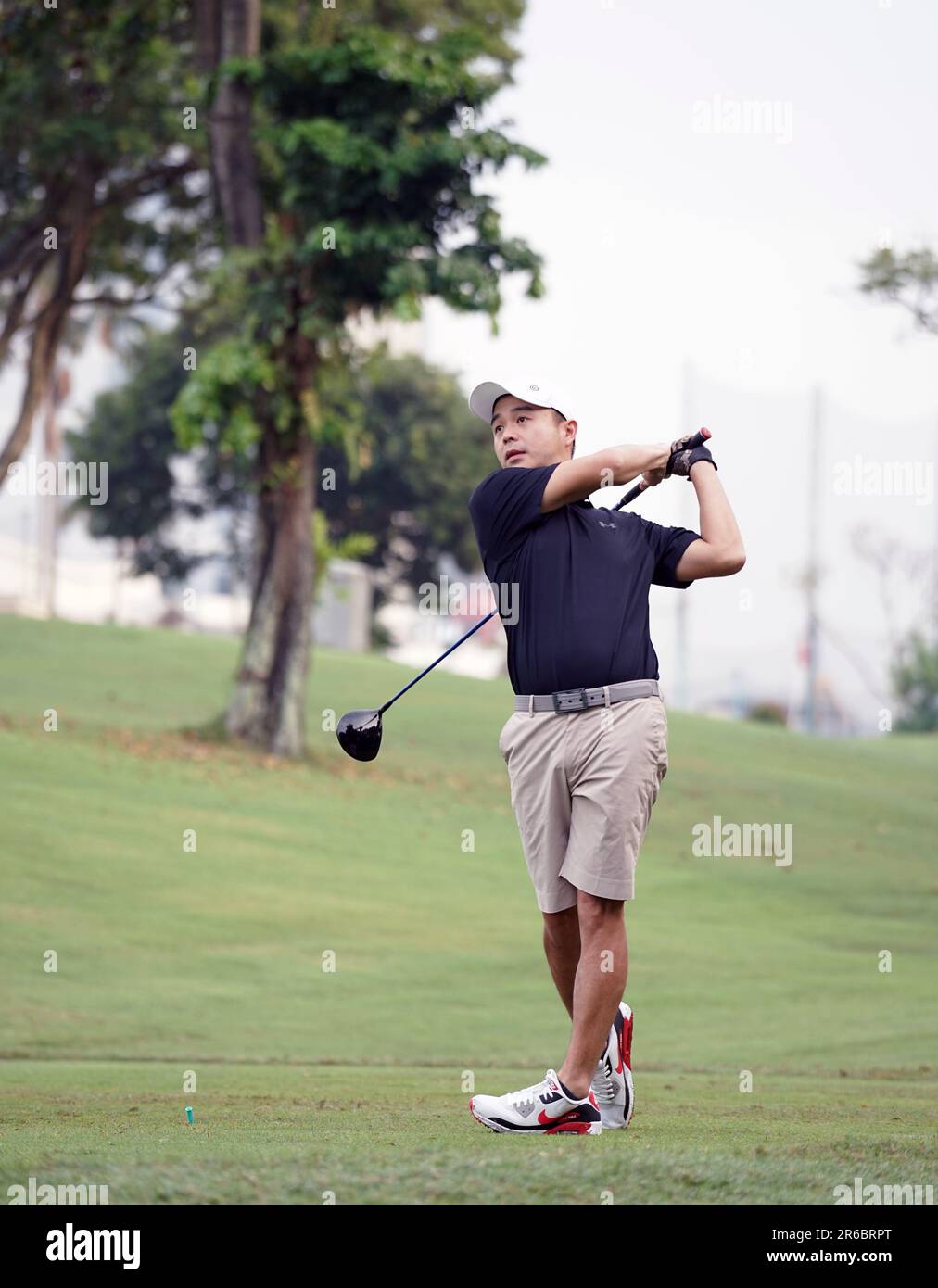 Jakarta, Indonesia June 5, 2023 Male golf player on professional