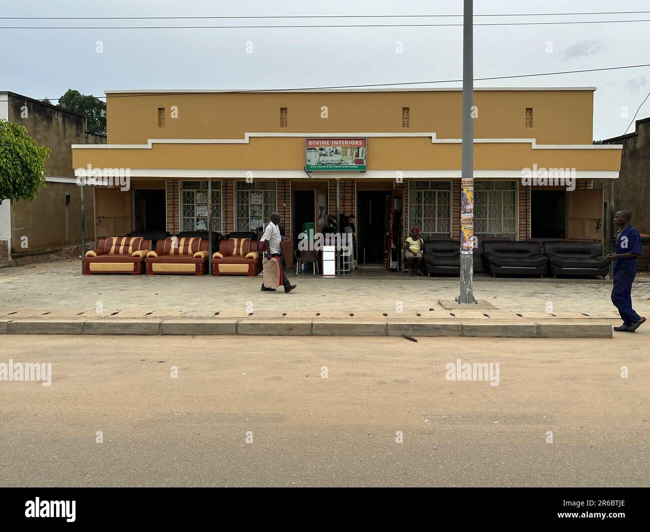 Ntungamo, Uganda, Africa March 25, 2023 Typical roadside market