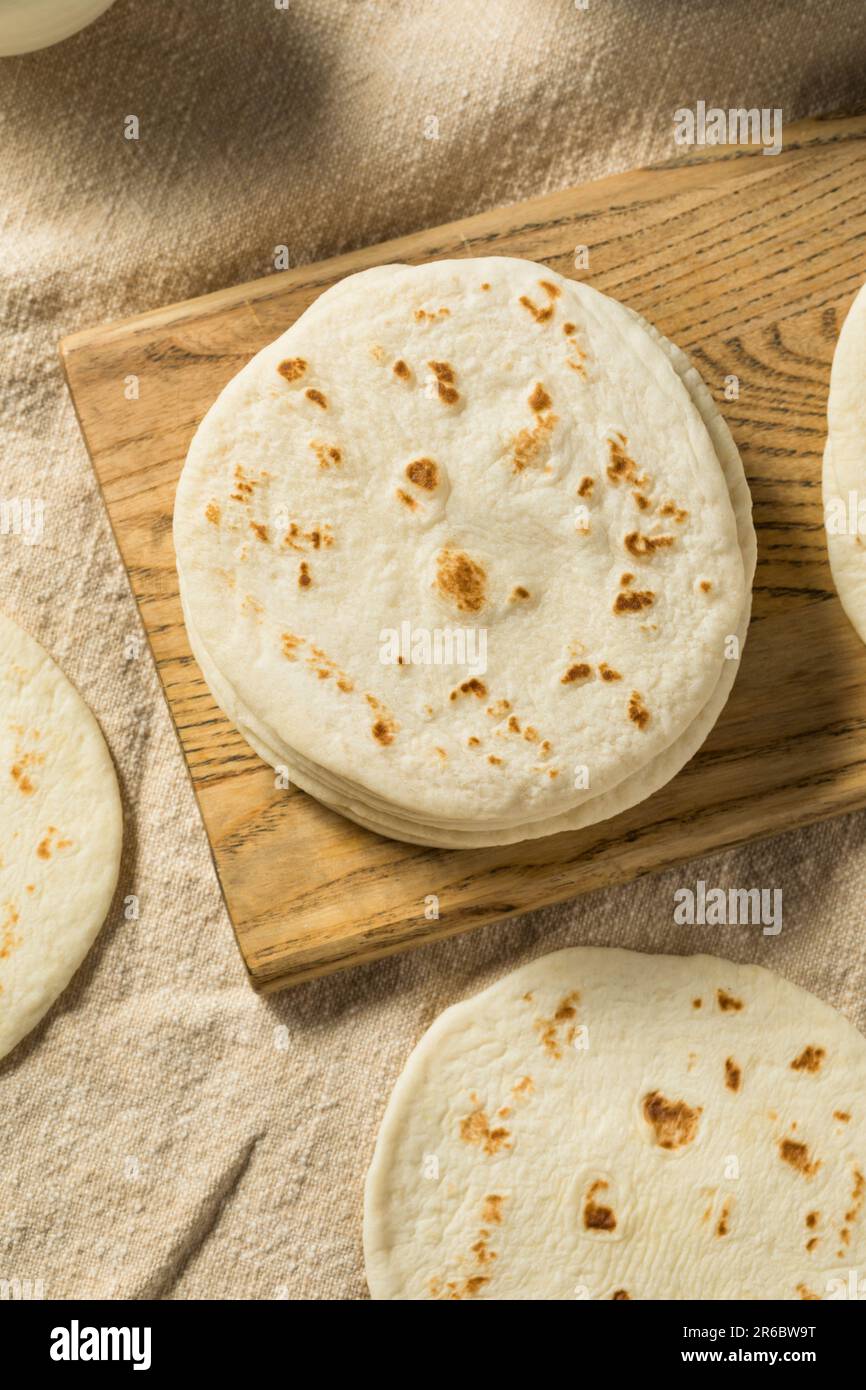 Homemade Street Taco Tortillas in a Stack Stock Photo Alamy
