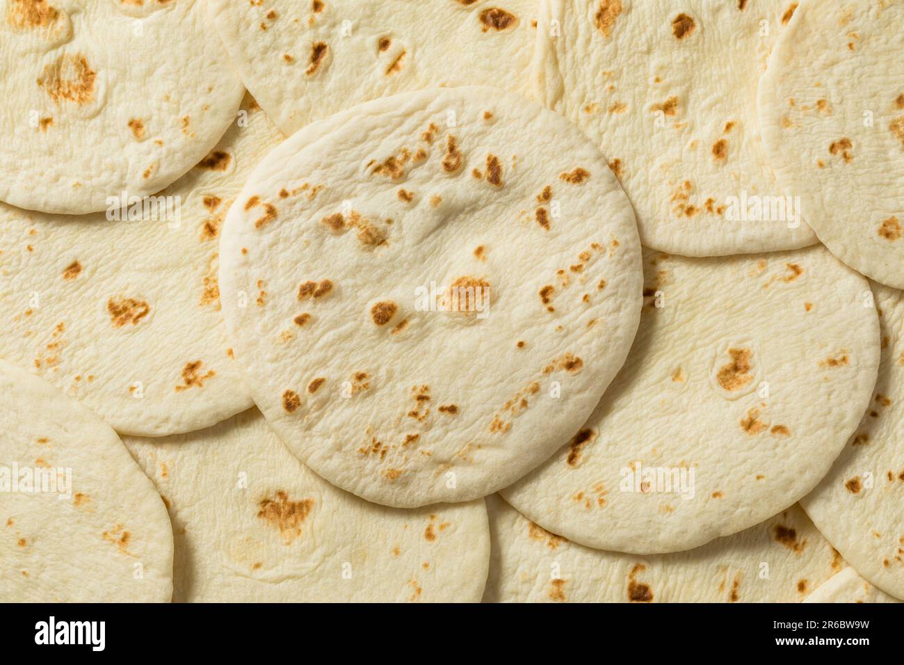 Homemade Street Taco Tortillas in a Stack Stock Photo Alamy