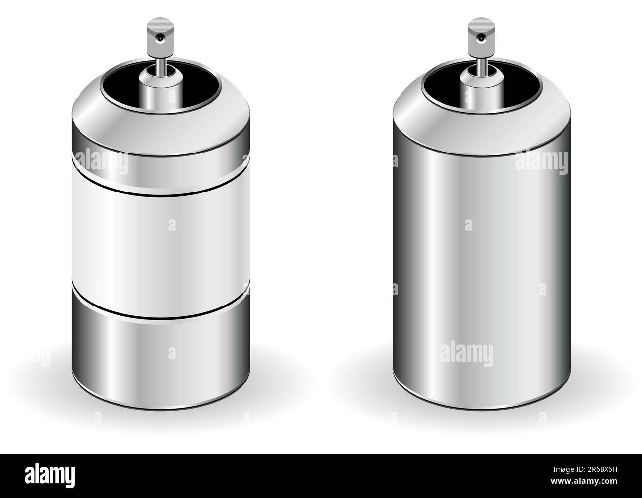 Metal spray cans Stock Vector Images Alamy