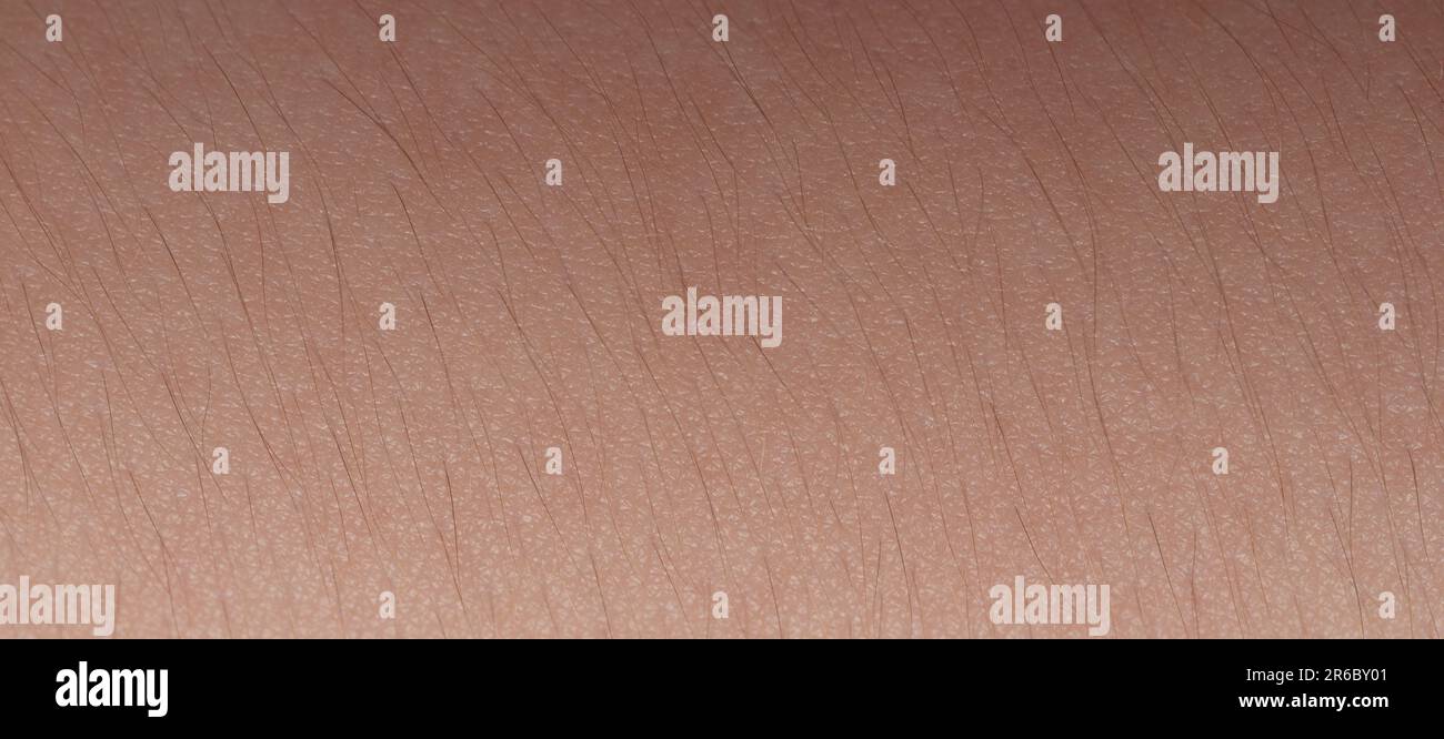 Brown skin with black hair macro close up view pattern background Stock ...