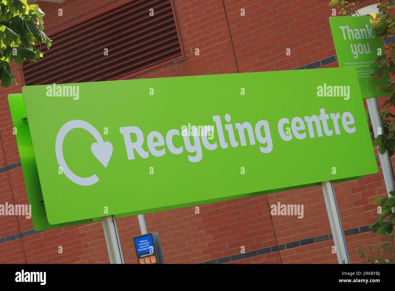Recycling Centre sign Stock Photo Alamy
