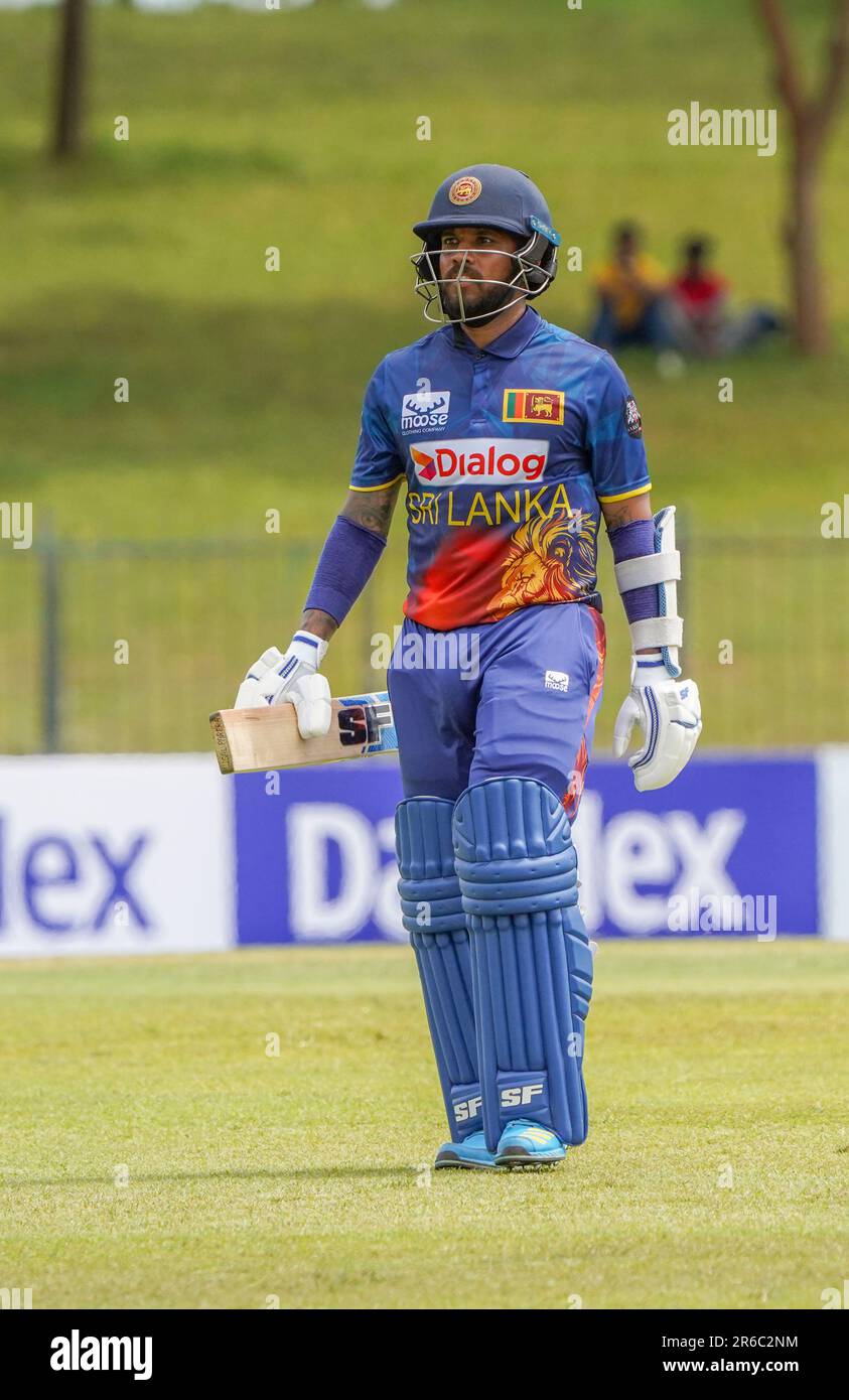 kusal Mendis on Afghanistan Vs Sri Lanka ODI Series Sooriyawewa Stock Photo
