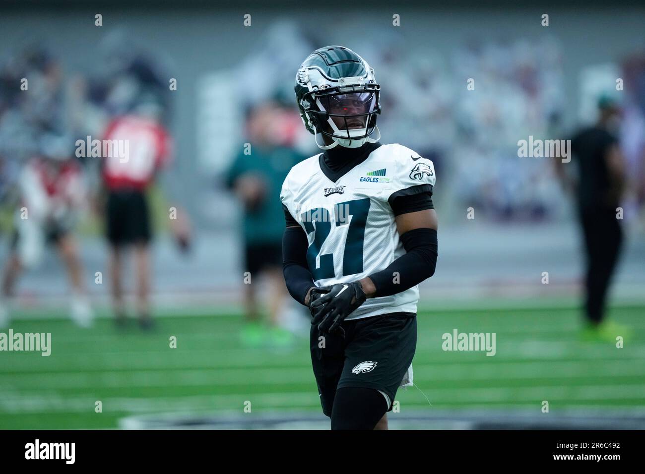 Philadelphia Eagles' Zech McPhearson during practice at the NFL