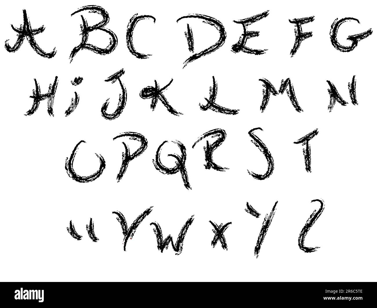 Hand writing alphabet - 26 Individual Vector Letters grouped for easy ...