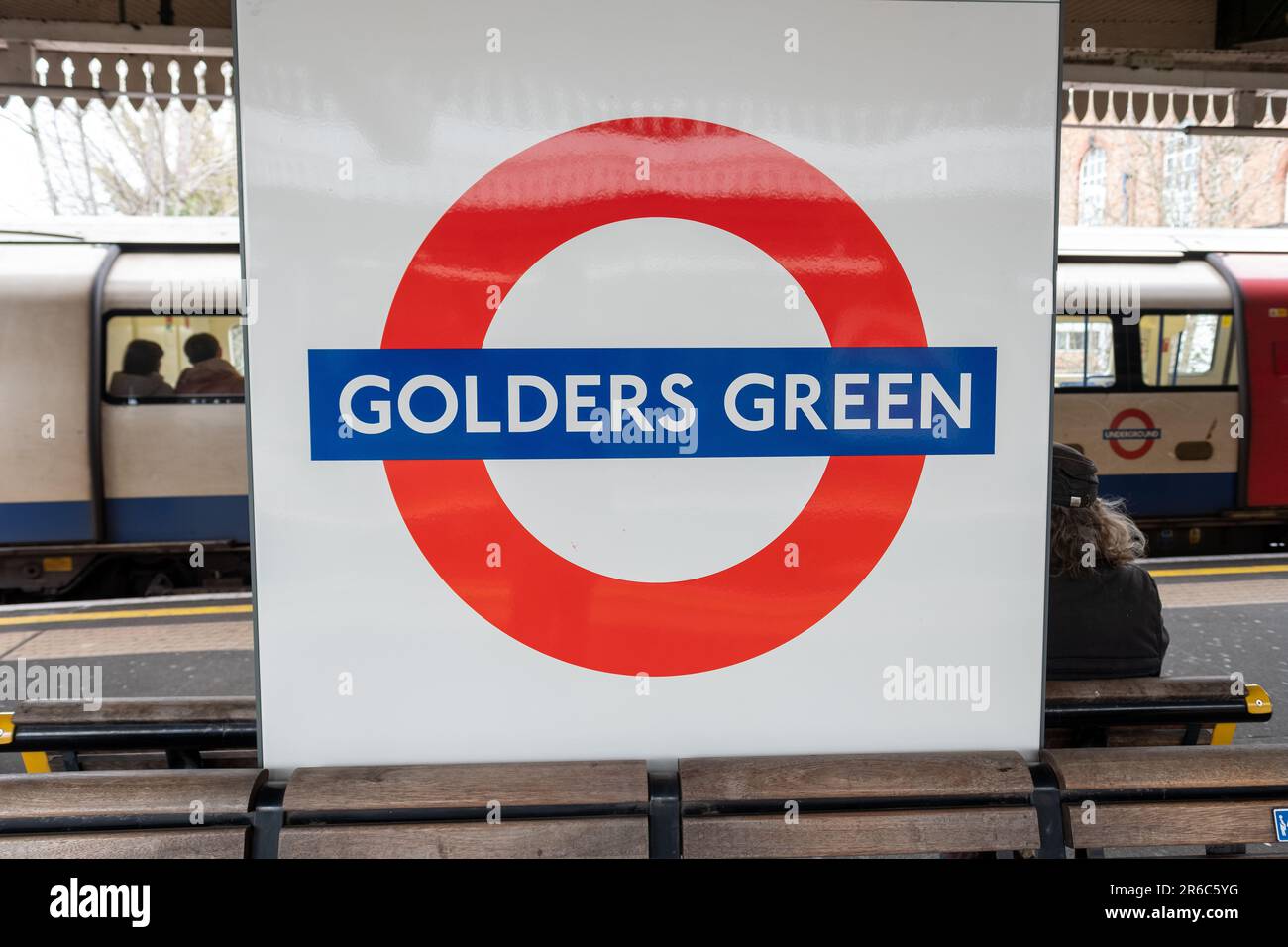 LONDON MARCH 21, 2023 Golders Green Underground Station, a Northern