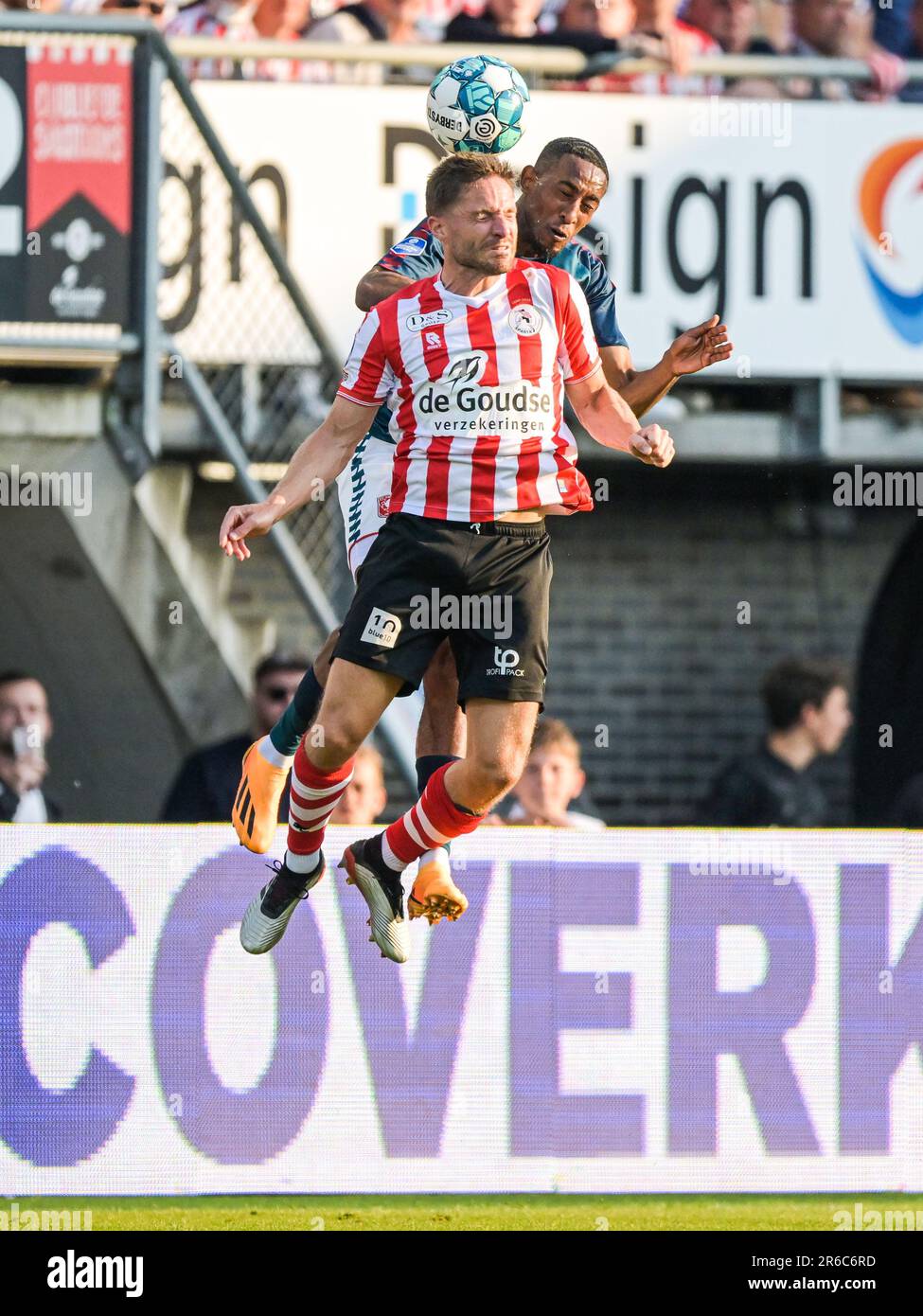 Rotterdam Lr Aaron Meijers Of Sparta Rotterdam Joshua Brenet Of Fc Twente During The Final