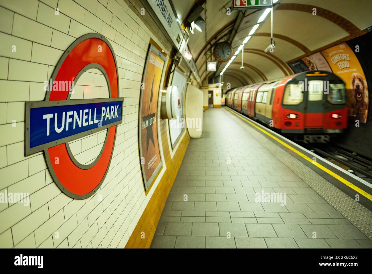 LONDON- MARCH 21, 2023: Tufnell Park Underground Station, a Northern Line station in Islington Camden area of north London Stock Photo