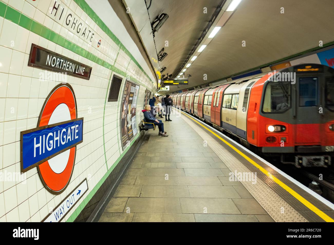 LONDON MARCH 21, 2023 Highgate Underground Station, a Northern Line