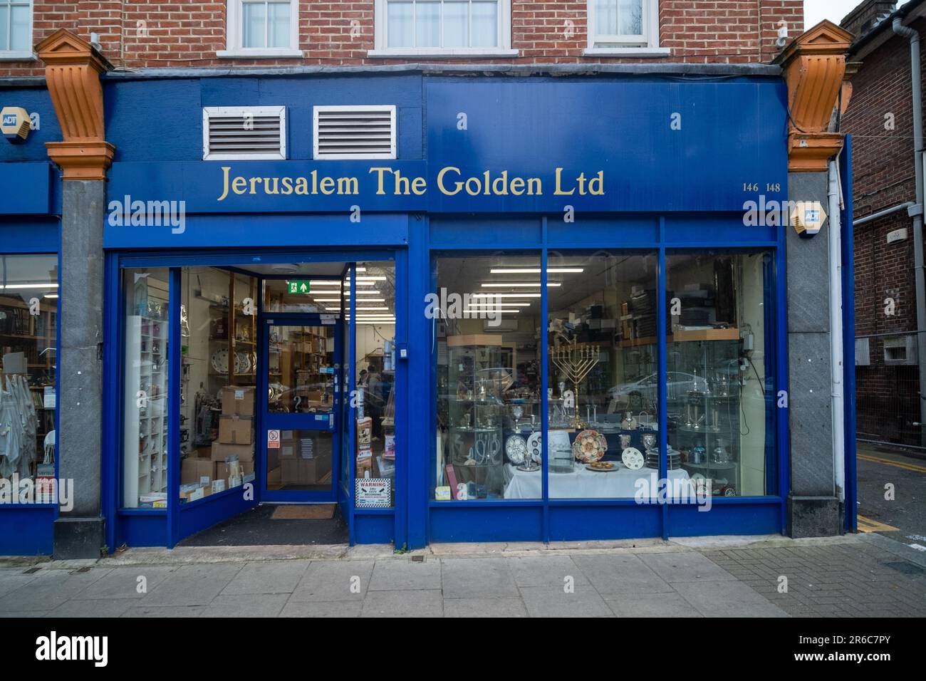 London March 2023 Jewish shop in Golders Green, an area of North