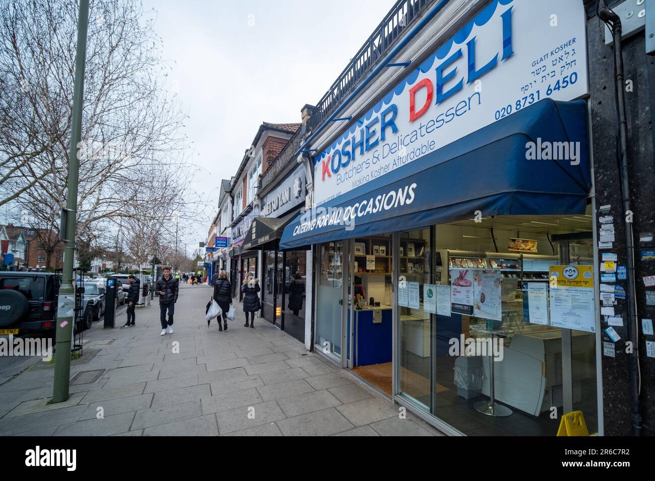 London March 2023 Kosher Deli in Golders Green, an area of North