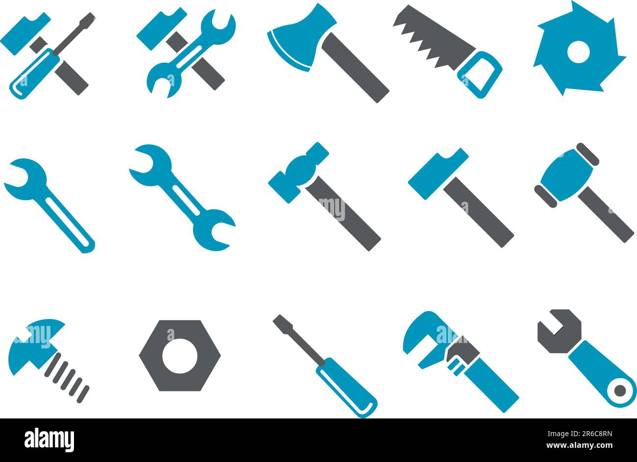 Vector icons pack - Blue Series, tool collection Stock Vector Image ...