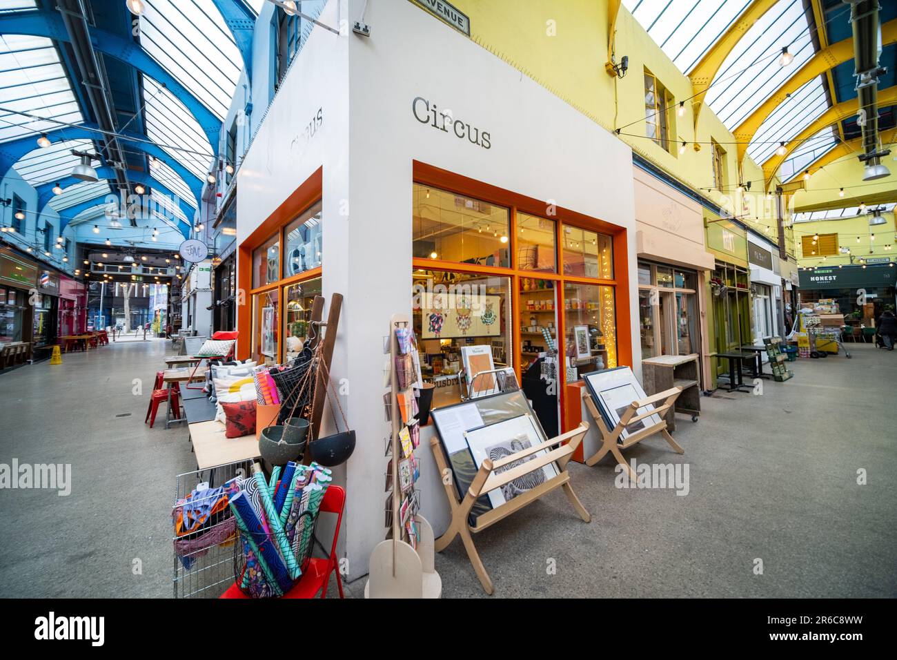 London March 2023 Brixton Village, part of Brixton Market an indoor hall of food stalls, bars