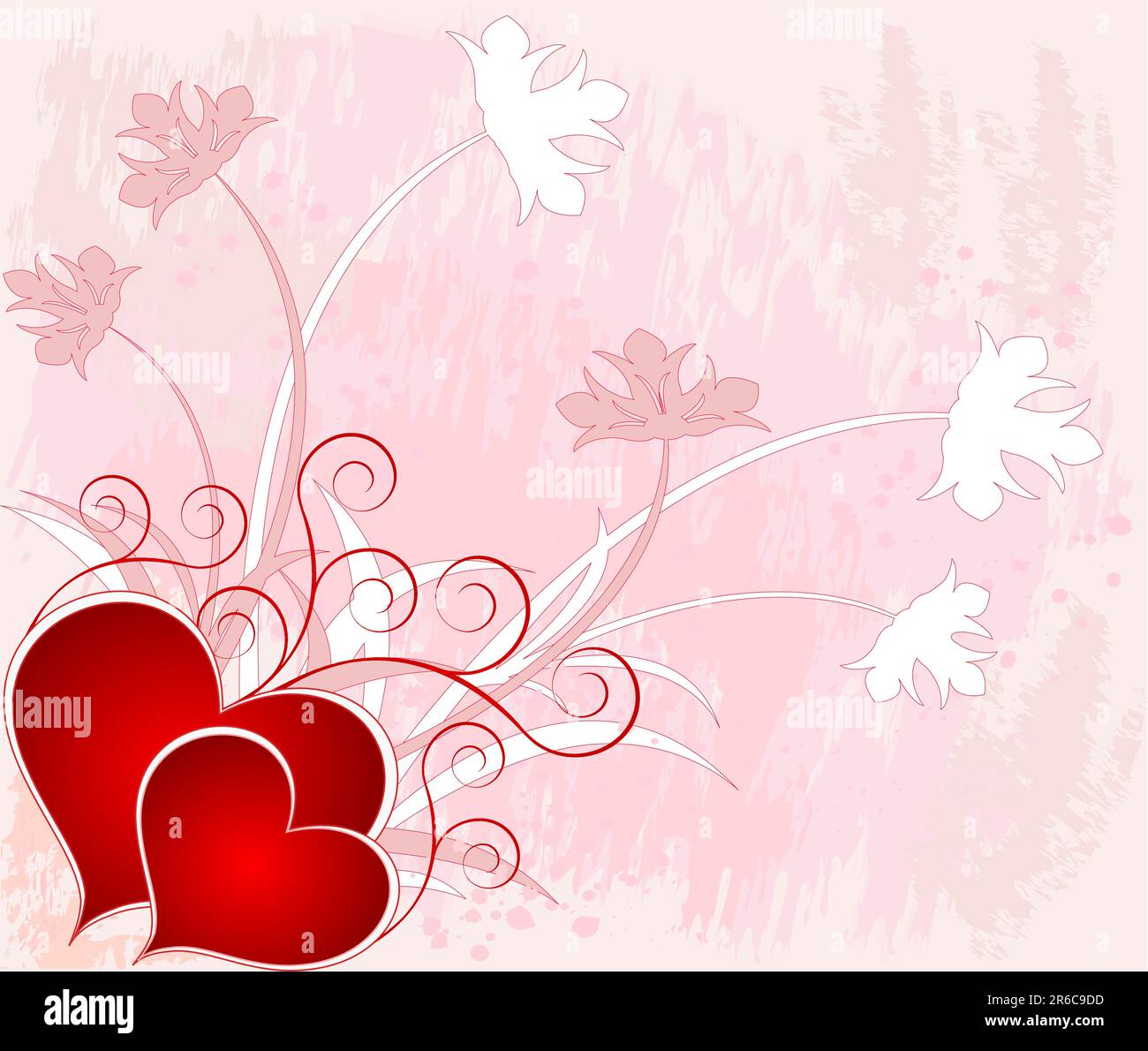 Romantic background vector illustration Stock Vector Image & Art - Alamy