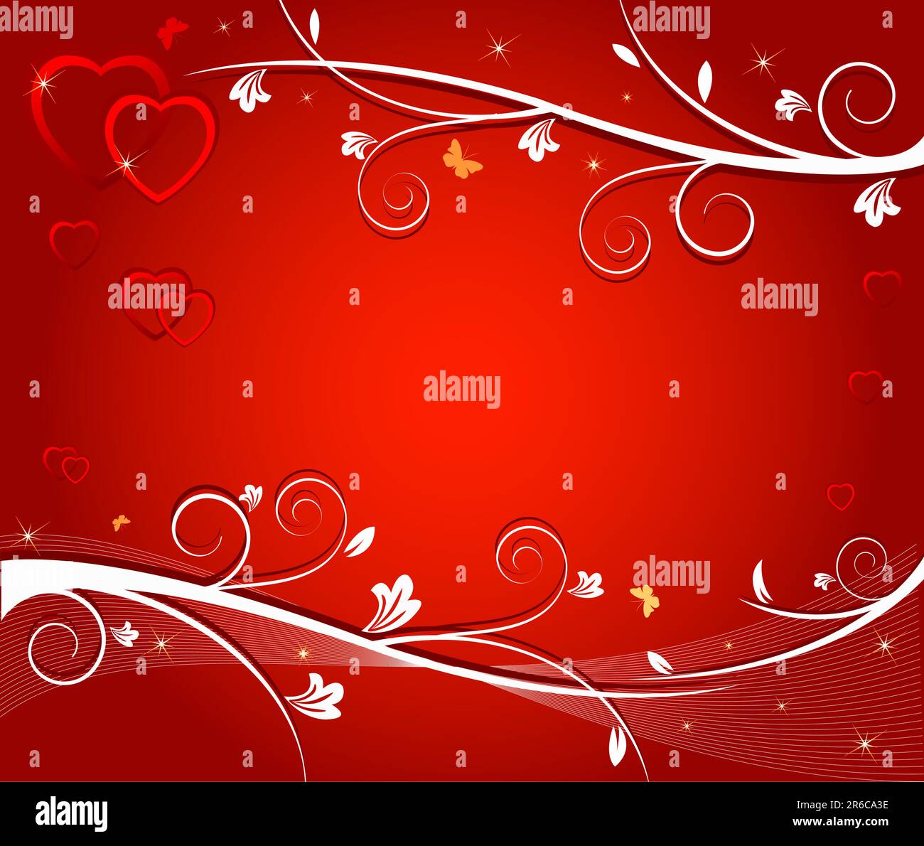 Vector illustration of red hearts Stock Vector Image & Art - Alamy