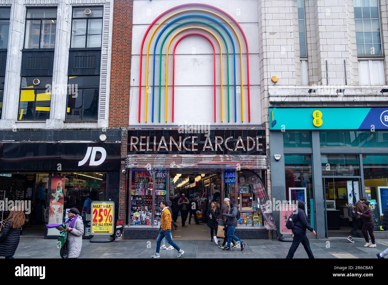 LONDON, MARCH 2023Reliance Arcade, an art deco indoor shopping arcade